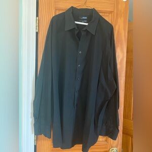 Murano Black Dress Shirt Men’s 4XB Ultimate Modern Comfort